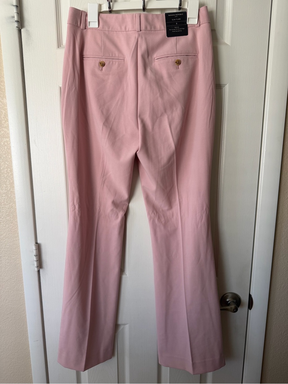 Banana Republic Blush Wide-Leg Tailored Pants - Picture 4 of 4